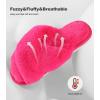 image:imageAnkis Womens Fuzzy Slippers Cross Band Memory Foam Open Toe Comfy Soft House Shoes AntiSlip Indoor Outdoor Gifts for WomenHot Pink