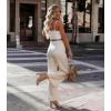 image:imageAnkis White Heels Wedding Shoes for Bride Women Chunky Heels Pearl High Heels Heeled Sandals 4 InchNude