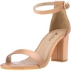 image:imageAnkis Heels for Women Open Straps on The Ankle Chunky Heels Pump Sandals Evening Dress Party Wedding Strappy Buckle Sandals 275 Inches Nude Pu 65 UK