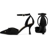 image:imageAnkis Closed Toe Kitten Heels for Women Bow Stiletto Heel Pumps Dress Wedding Party ShoesBlack Suede