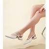 image:imageAnkis Slingback Pumps for Women 1 Inch Low Heels Flats Closed Pointed Toe Comfortable Walking Wedding Dress Shoes