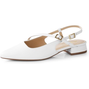 image:imageAnkis Slingback Pumps for Women 1 Inch Low Heels Flats Closed Pointed Toe Comfortable Walking Wedding Dress Shoes