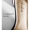 image:imageAnkis Black Nude Silver Low Women Heels 225 Block Chunky Open Toe Classic Ankle Strap Sandal Shoes for Bridal Wedding Dressy Prom Daily Party 2026Black Suede