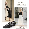 image:imageAnkis Womens Mary Jane Ballet Flats Mesh Jelly Fishnet SandalsBlack