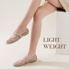 image:imageAnkis Womens Mary Jane Ballet Flats Mesh Jelly Fishnet SandalsNude