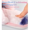 image:imageAnkis Memory Foam Fuzzy Slippers for WomenOpen Toe House Shoes  Faux Fur Cross BandIndoor Outdoor Slippers AntiSlip Comfy Cozy Fluffy Gifts for Women Mom Bride BridesmaidsRainbow