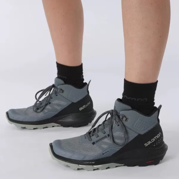 Salomon Women's Outpulse Mid Gore-tex Hiking Boots Trail Running Shoe