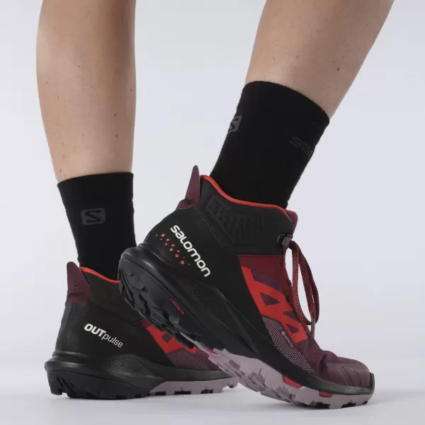 Salomon Women's Outpulse Mid Gore-tex Hiking Boots Trail Running Shoe