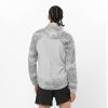 imageSalomon Mens Bonatti Cross Wind Reflective Windproof Hooded ZipUp JacketWhite  Gray Violet  Frost Gray