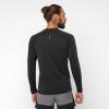 imageSalomon Mens Cross Run TShirt QuickDrying Long Sleeve Workout Shirt for Road RunningDeep Black