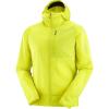 imageSalomon Mens Bonatti Cross Wind Reflective Windproof Hooded ZipUp JacketCitronelle  Sulphur Spring