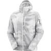 imageSalomon Mens Bonatti Cross Wind Reflective Windproof Hooded ZipUp JacketWhite  Gray Violet  Frost Gray