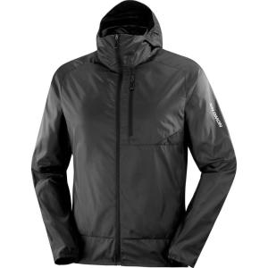 imageSalomon Mens Bonatti Cross Wind Reflective Windproof Hooded ZipUp JacketDeep Black