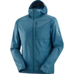 imageSalomon Mens Bonatti Cross Wind Reflective Windproof Hooded ZipUp JacketDeep Dive