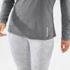 imageSalomon Womens Cross Run QuickDrying Long Sleeve Workout Tee for Road RunningDeep Black  Heather