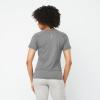 imageSalomon Womens Cross Run QuickDrying Short Sleeve Workout Tee for Road RunningDeep Black  Heather