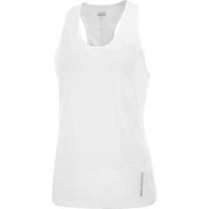 imageSalomon Womens Cross Run Sensifit Tank for Trail RunningWhite
