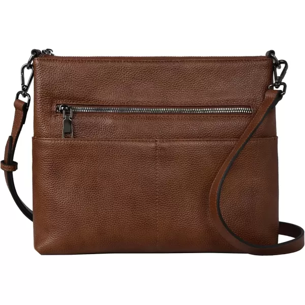 imageIswee Crossbody Bag for Women Leather Purses Fashion Designer HandbagsDark Brown