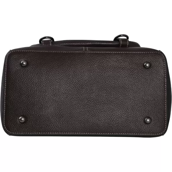 imageIswee Leather Shoulder Bags for Women Satchel Bags Vintage Designer Crossbody Purses Tote Bags with Zipper TopHandleBlack