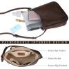 imageIswee Crossbody Bags for Women Genuine Leather Purse Cross Body Bag Hobo Handbag Ladies Vintage Shoulder Bag WorkCoffee