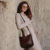 imageIswee Crossbody Bags for Women Genuine Leather Purse Cross Body Bag Hobo Handbag Ladies Vintage Shoulder Bag WorkCoffee