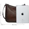 imageIswee Crossbody Bags for Women Genuine Leather Purse Cross Body Bag Hobo Handbag Ladies Vintage Shoulder Bag WorkCoffee