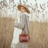 imageIswee Genuine Leather Purses for Women Designer Hobo Crossbody Bag Satchel Handbags Top Handle Purses for TravelCoffee