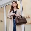 imageIswee Genuine Leather Shoulder Bags Purses and Handbags for Women Satchel Designer Cross Body Hobo Medium Size ToteCoffee