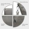 imageIswee Genuine Leather Shoulder Bags Purses and Handbags for Women Satchel Designer Cross Body Hobo Medium Size ToteGray