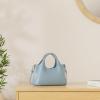 imageIswee Genuine Leather Shoulder Bags Purses and Handbags for Women Satchel Designer Cross Body Hobo Medium Size ToteLight Blue