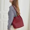imageIswee Genuine Leather Tote Bucket Bags Hobo Shoulder Bags Purse and Handbags for Women TrendyBrownlichee