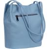 imageIswee Genuine Leather Tote Bucket Bags Hobo Shoulder Bags Purse and Handbags for Women TrendyLight Bluelichee