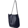 imageIswee Genuine Leather Tote Bucket Bags Hobo Shoulder Bags Purse and Handbags for Women TrendyNavy Bluelichee