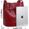 imageIswee Genuine Leather Tote Bucket Bags Hobo Shoulder Bags Purse and Handbags for Women TrendyWinelichee