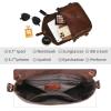 imageIswee Leather Crossbody Bags for Women Designer Purse Shoulder Bag Medium Size Saddle Purse TravelCoffee