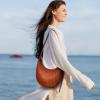 imageIswee Leather Crossbody Bags for Women Hobo Bag Lightweight Designer Shoulder Handbags Stylish Crescent PurseBrown