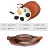 imageIswee Leather Crossbody Bags for Women Hobo Bag Lightweight Designer Shoulder Handbags Stylish Crescent PurseBrown