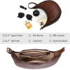 imageIswee Leather Crossbody Bags for Women Hobo Bag Lightweight Designer Shoulder Handbags Stylish Crescent PurseCoffee