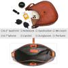 imageIswee Leather Shoulder Bag Designer Crossbody Bags for Women Crescent Purse Hobo Handbags Everyday PurseBrown