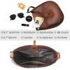 imageIswee Leather Shoulder Bag Designer Crossbody Bags for Women Crescent Purse Hobo Handbags Everyday PurseCoffee