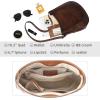 imageIswee Leather Shoulder Bag for Women Trendy Purse Crossbody Bags Designer Handbag Stylish Everyday BagCoffee
