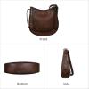 imageIswee Leather Shoulder Bag for Women Trendy Purse Crossbody Bags Designer Handbag Stylish Everyday BagCoffee