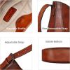 imageIswee Leather Shoulder Bag for Women Trendy Purse Crossbody Bags Designer Handbag Stylish Everyday BagDark Brown