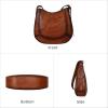 imageIswee Leather Shoulder Bag for Women Trendy Purse Crossbody Bags Designer Handbag Stylish Everyday BagDark Brown