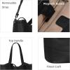 imageIswee Satchel Bags for Women Leather Purses and Handbags Designer Tote Bag Fashion Shoulder PurseBlack