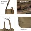 imageIswee Satchel Bags for Women Leather Purses and Handbags Designer Tote Bag Fashion Shoulder PurseElephant Gray