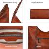 imageIswee Shoulder Bag Soft Leather Purses Vintage Womens Crossbody Handbags Luxury Stylish Crossbody Bag PurseBrown