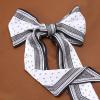 imageIswee Silk Scarf for Women Fashion Neck Scarves Purse Scarf for Handbags 56 IN Long Lightweight Hair ScarfBlack Cross