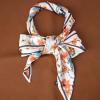 imageIswee Silk Scarf for Women Fashion Neck Scarves Purse Scarf for Handbags 56 IN Long Lightweight Hair ScarfColorful Flower Vine