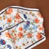 imageIswee Silk Scarf for Women Fashion Neck Scarves Purse Scarf for Handbags 56 IN Long Lightweight Hair ScarfColorful Flower Vine
